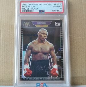 🥊🏆Mike Tyson "Black Web Exclusives - 28/49 Insert" Card🏆🥊